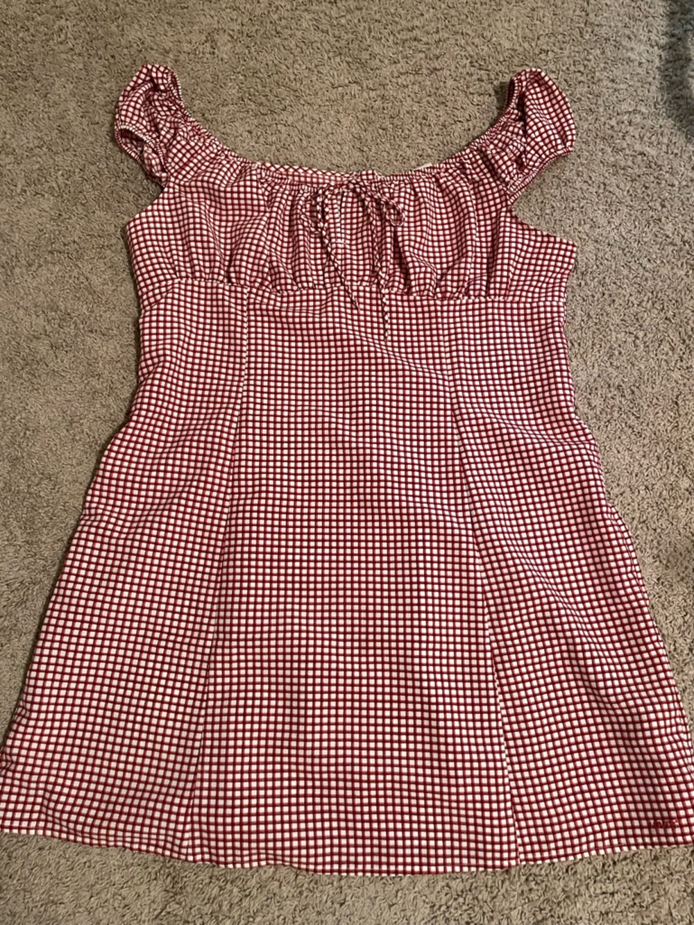 LEVIS Red Gingham Sleeveless Kids Dress